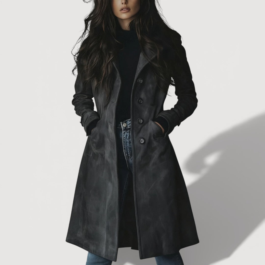 CARMEN – SUEDE TRENCH COAT